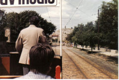 
Crich Tramway Museum, Main street scene, August 1985